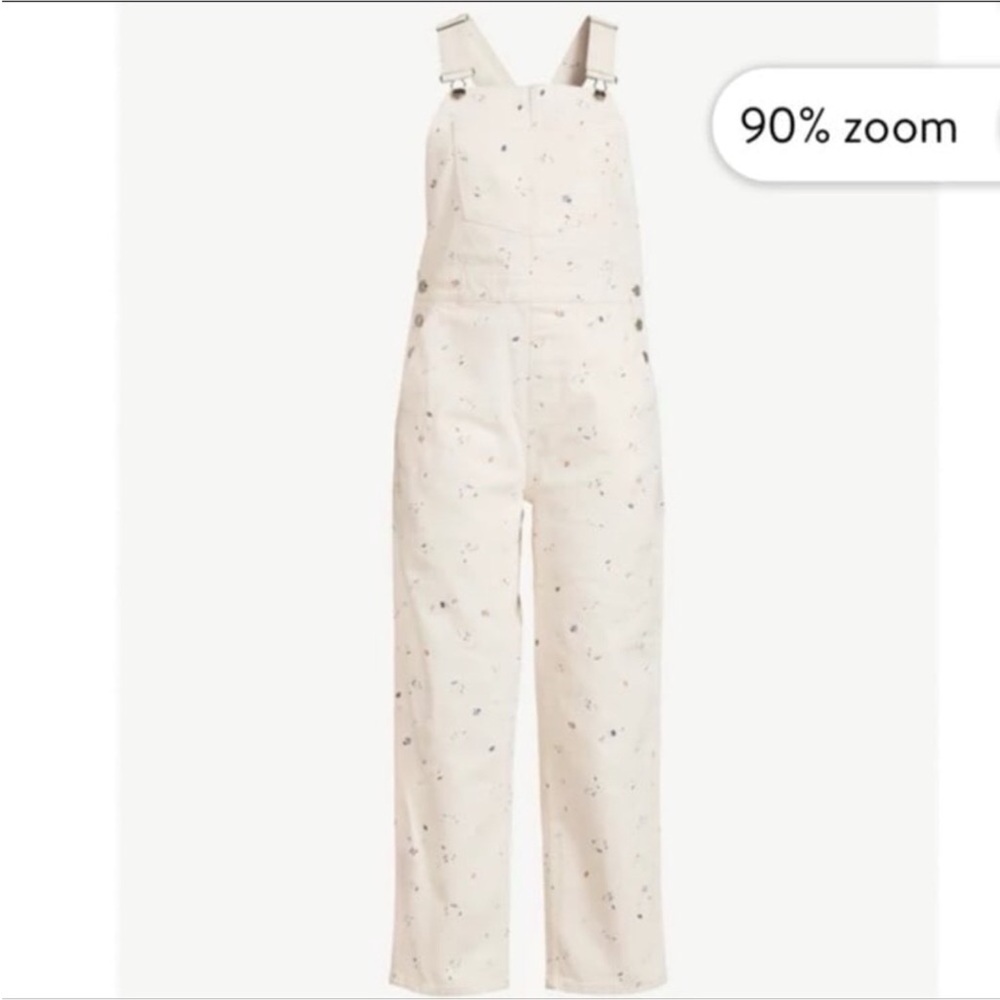 Womens Cream colored overalls 🤩